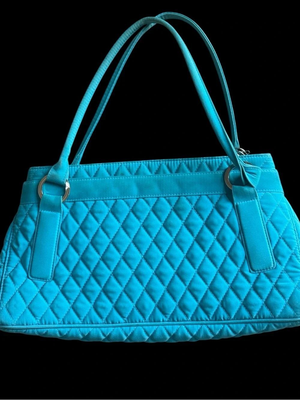 Vera Bradley Quilted Turquoise Shoulder Bag
